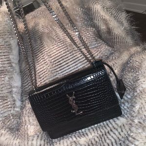 Authentic Saint Laurent crocodile bag